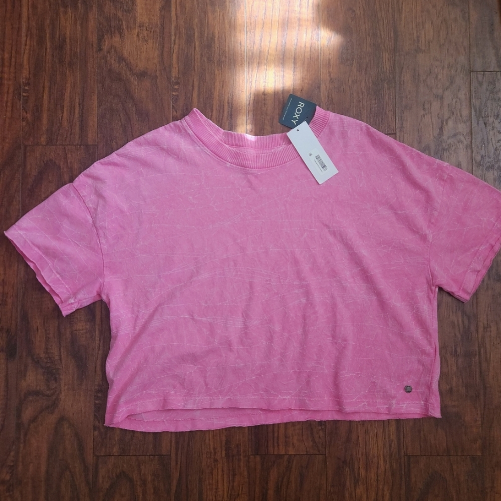 Roxy relaxed pink shirt top